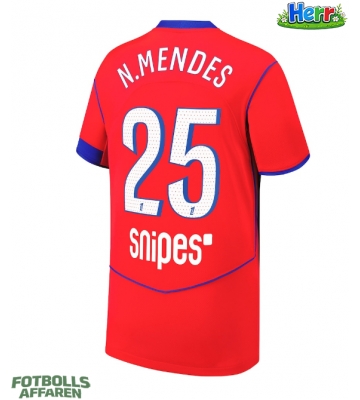 Paris Saint-Germain Nuno Mendes #25 Tredje Tröja 2025-26 Kortärmad